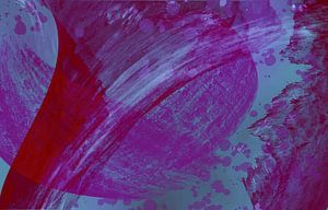 Wassertrichter in Rot und Magenta