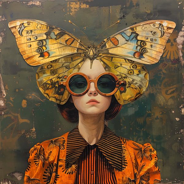 Surrealistisch portret van Koffie Zwart