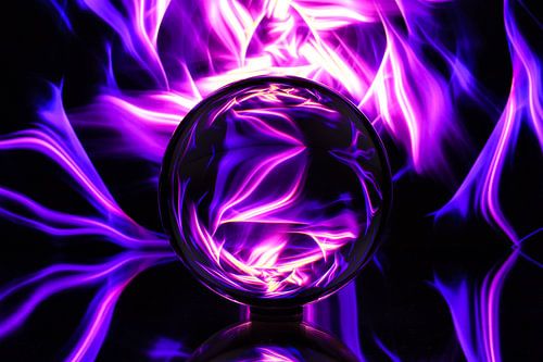 Lensball Fantasy Paars