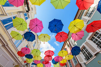 bunte Schirme