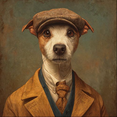 portrait of peaky blinders dog