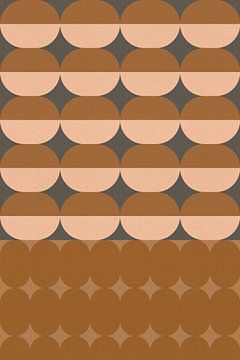 Retro geometrisch patroon. Moderne abstracte kunst III van Dina Dankers