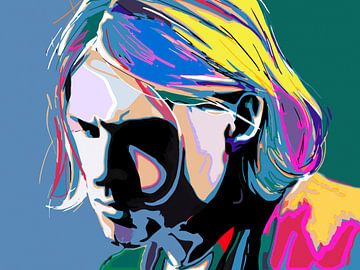 POP ART kurt Cobain Graffiti Streetart Berlijn Liefde van Julie_Moon_POP_ART