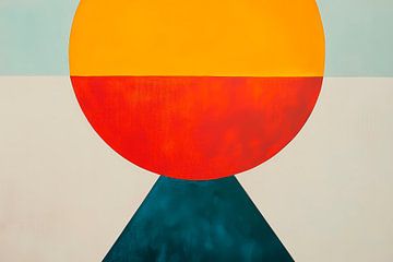 Des formes géométriques aux couleurs vives sur Poster Art Shop