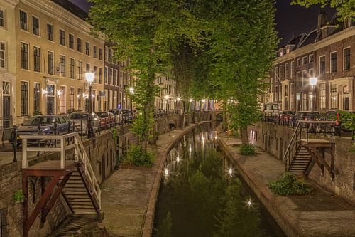 Nieuwegracht in Utrecht in de avond - 6