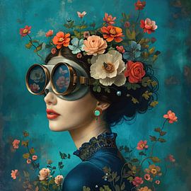 Flower diver by Mirjam Duizendstra