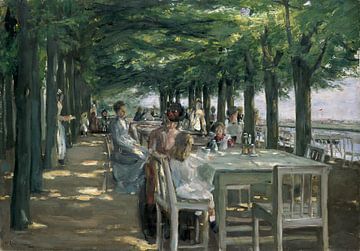 Het terras bij Restaurant Jacob, Max Liebermann