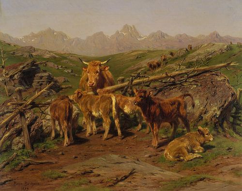Het spenen van de kalveren, Rosa Bonheur