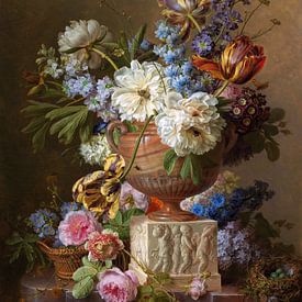 Nature morte de fleurs dans un vase d'albâtre, Gerard van Spaendonck, 1783 sur Roger VDB