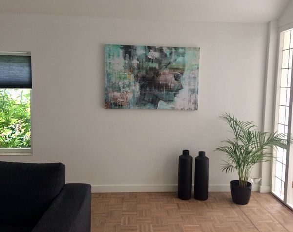 Klantfoto: Angie green van Atelier Paint-Ing, op canvas