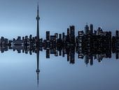 Toronto Skyline reflectie tijdens het vallen van de avond van Jan van Dasler thumbnail