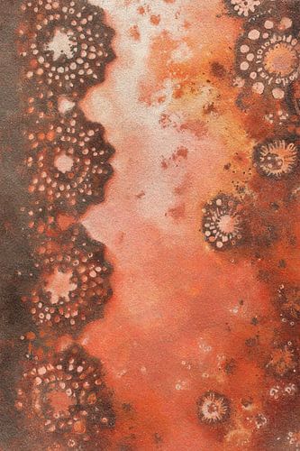 Rijke texturen in warm amberlicht