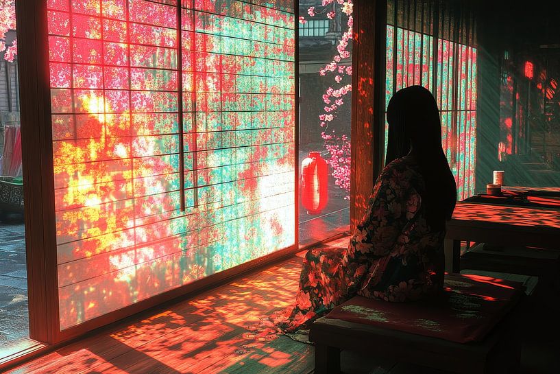 japanische moderne neonkunst von Egon Zitter