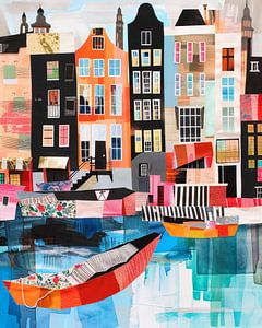 Amsterdam, bunte Collage