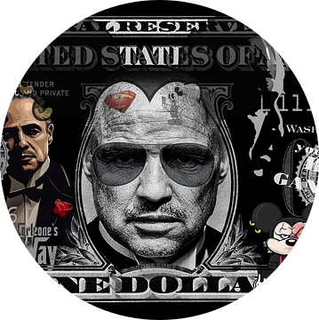 Godfather Dollar bill van Rene Ladenius Digital Art