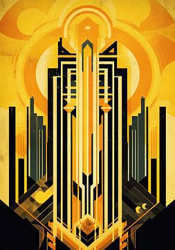 Art Deco Kunstdruck Poster Print Wall Art von Niklas Maximilian