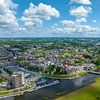 Hardenberg Panoramaluftbild auf die Stadt am Ufer der von Sjoerd van der Wal