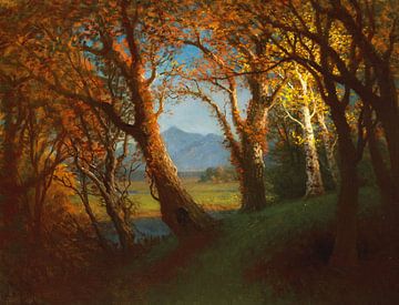 Albert Bierstadt,Coucher de soleil dans le territoire du Nebraska