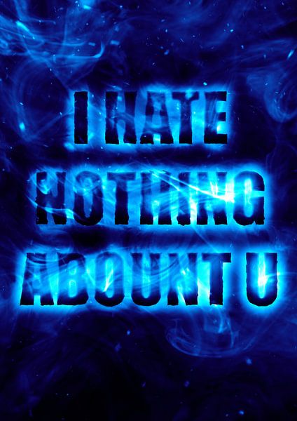 I HATE HOTHING ABOUNT U by hiken3