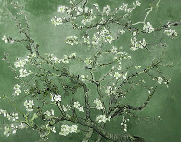 Almond blossom green Vincent van Gogh in modern look No 3 by Kjubik