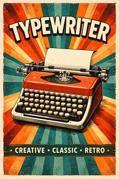 Retro-Schreibmaschine im Vintage-Stil