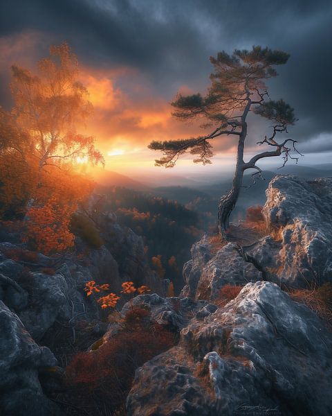 Sonnenaufgang von fernlichtsicht