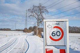 Cold love on a deserted road by Jan Medema