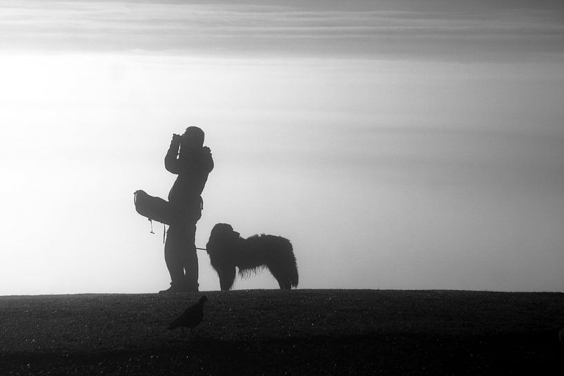 The Photographer And His Dog by aidan moran