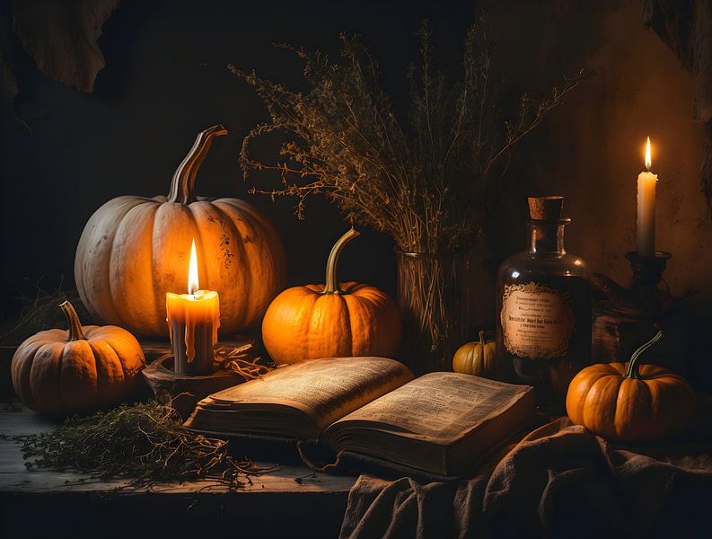 Nature morte au jardin des sorcières - Magie de l'automne par Manuela Dekkers