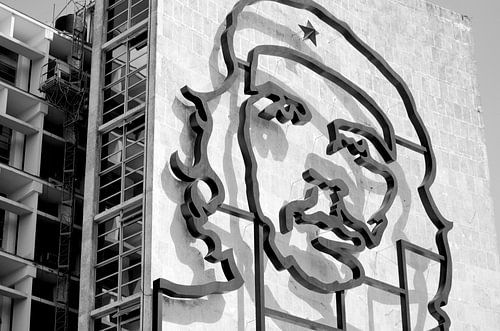 Che Guevara Muurschildering in Havana, Cuba