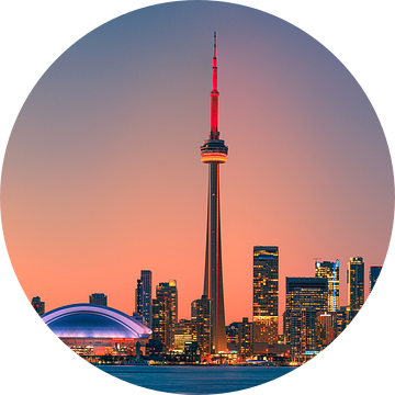 Panorama van de Toronto Skyline van Henk Meijer Photography