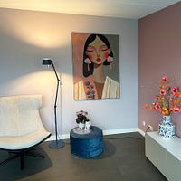 Kundenfoto: Buntes, modernes und abstraktes Porträt von Carla Van Iersel, als ArtFrame