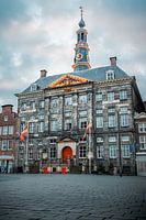 The town hall of 's-Hertogenbosch at sunrise