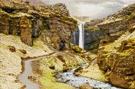 Le chemin vers la chute d'eau par Frans Blok - des photos, de l'art et des autres décorations murales Aperçu