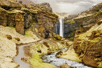 The path to the waterfall