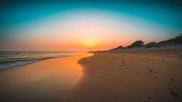 Plage du coucher de soleil en Andalousie sur Andy Troy