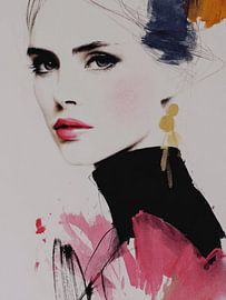 Modernes Frauenporträt von Carla Van Iersel