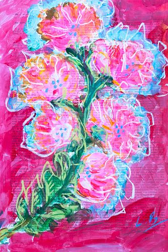 Rosa Blumenmuster