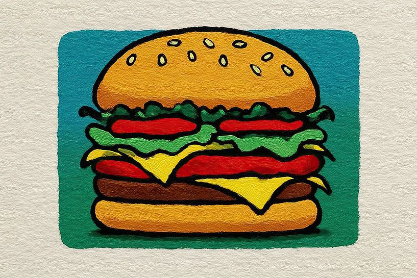 Hamburger van OMG Art