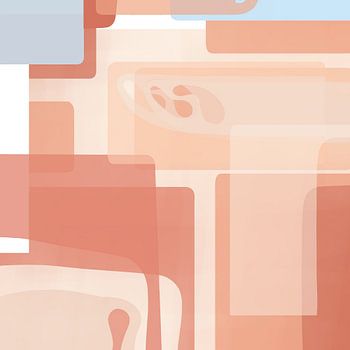 Abstracte peachy vormen