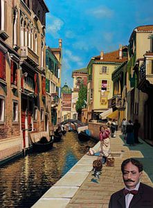 Rubens Santoro's Venetië Schilderij van Paul Meijering