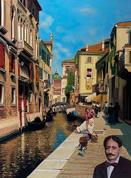 Rubens Santoro's Venice Painting von Paul Meijering
