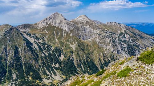 Uitzicht op Vihren Peak in Pirin Nationaal Park, Bulgarije