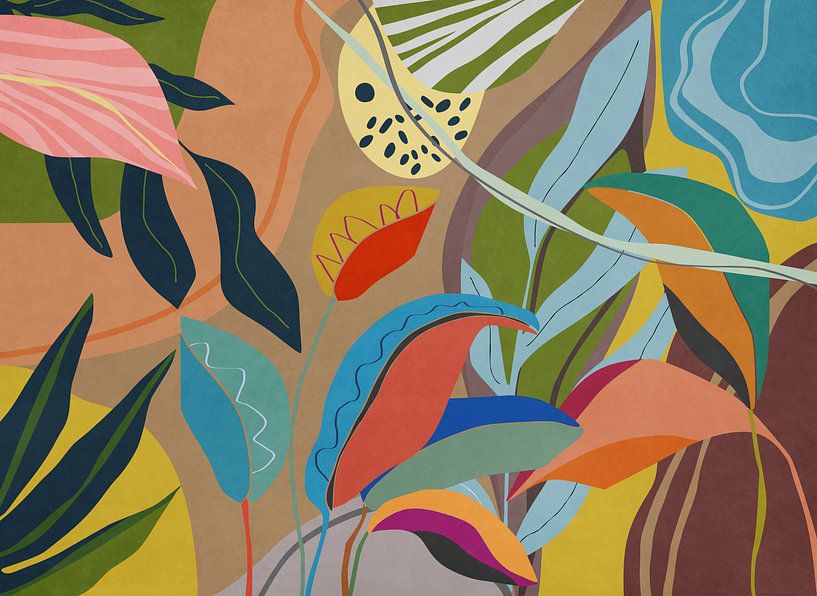 Tropical Garden by Angel Estevez