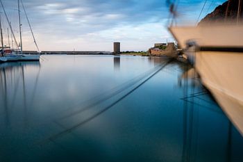 haven met boten lange belichtingstijd.