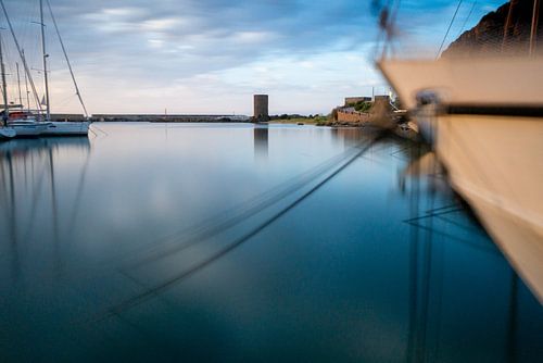 haven met boten lange belichtingstijd.