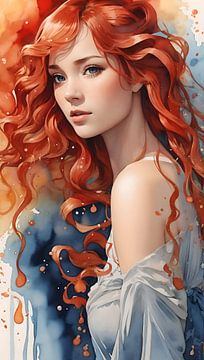 De schoonheid met het rode haar van DeVerviers