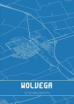 Blueprint | Carte | Wolvega (Fryslan) sur Rezona