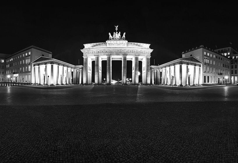 La porte de Brandebourg dans le Berlin nocturne par Frank Herrmann
