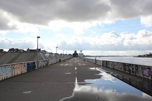 Bewolkt Antwerpen - kade